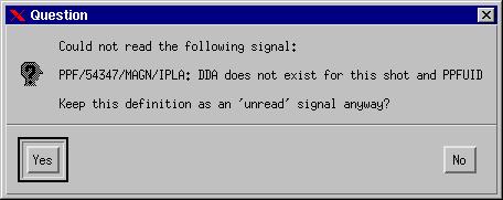 After failing to read a signal