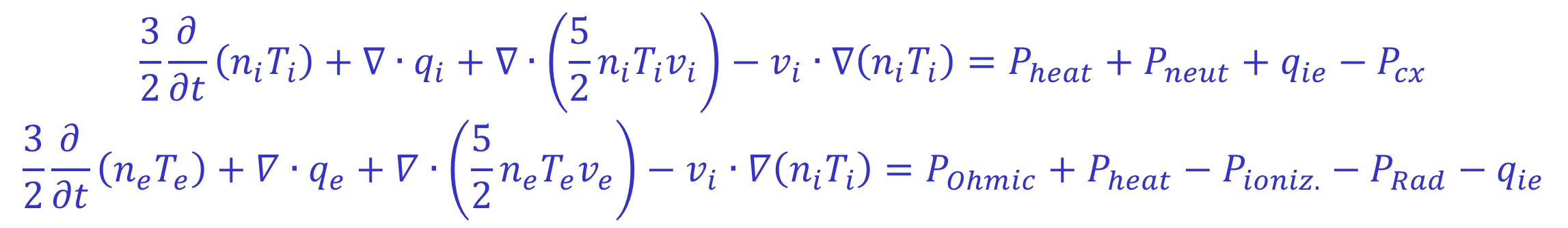 Energy Balance Equations
